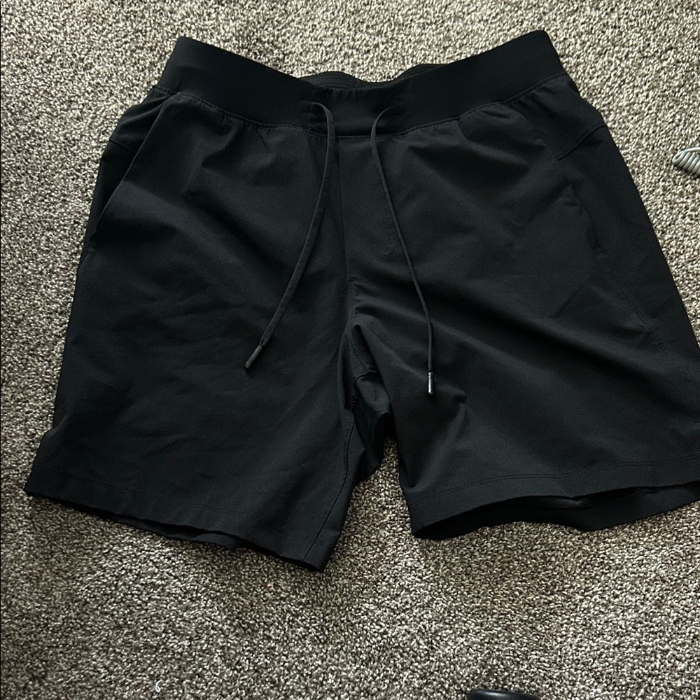 Lululemon Zeroed Linerless Men's Black Casual Shorts 7”